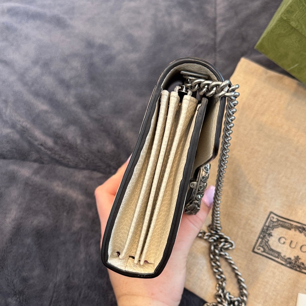 Gucci Dionysus White Leather Wallet On Chain *BRAND NEW* - Picture 5 of 9